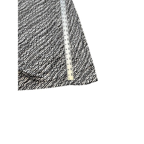 Ann Taylor Sheath Dress Faux Wrap Women's Size 8 Black Brown Pattern Geometric - Picture 9 of 9